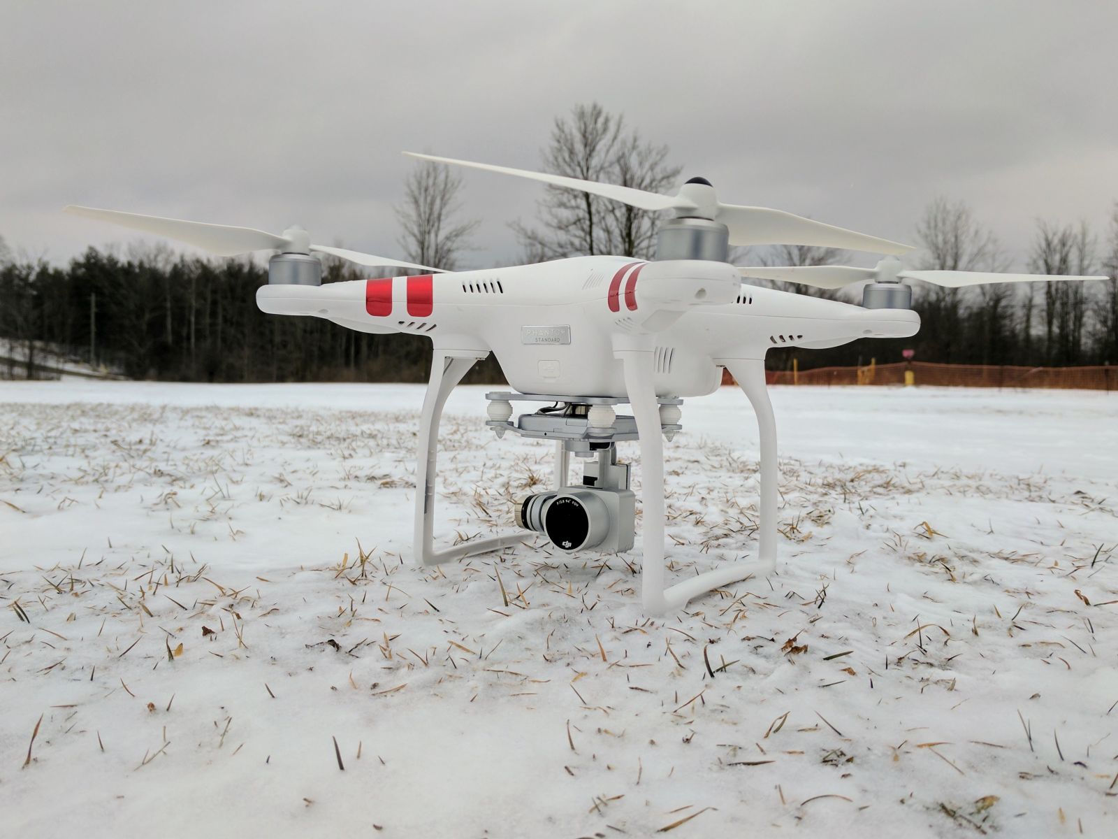 Flying drones in winter